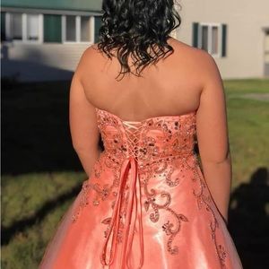 Coral prom/homecoming dress